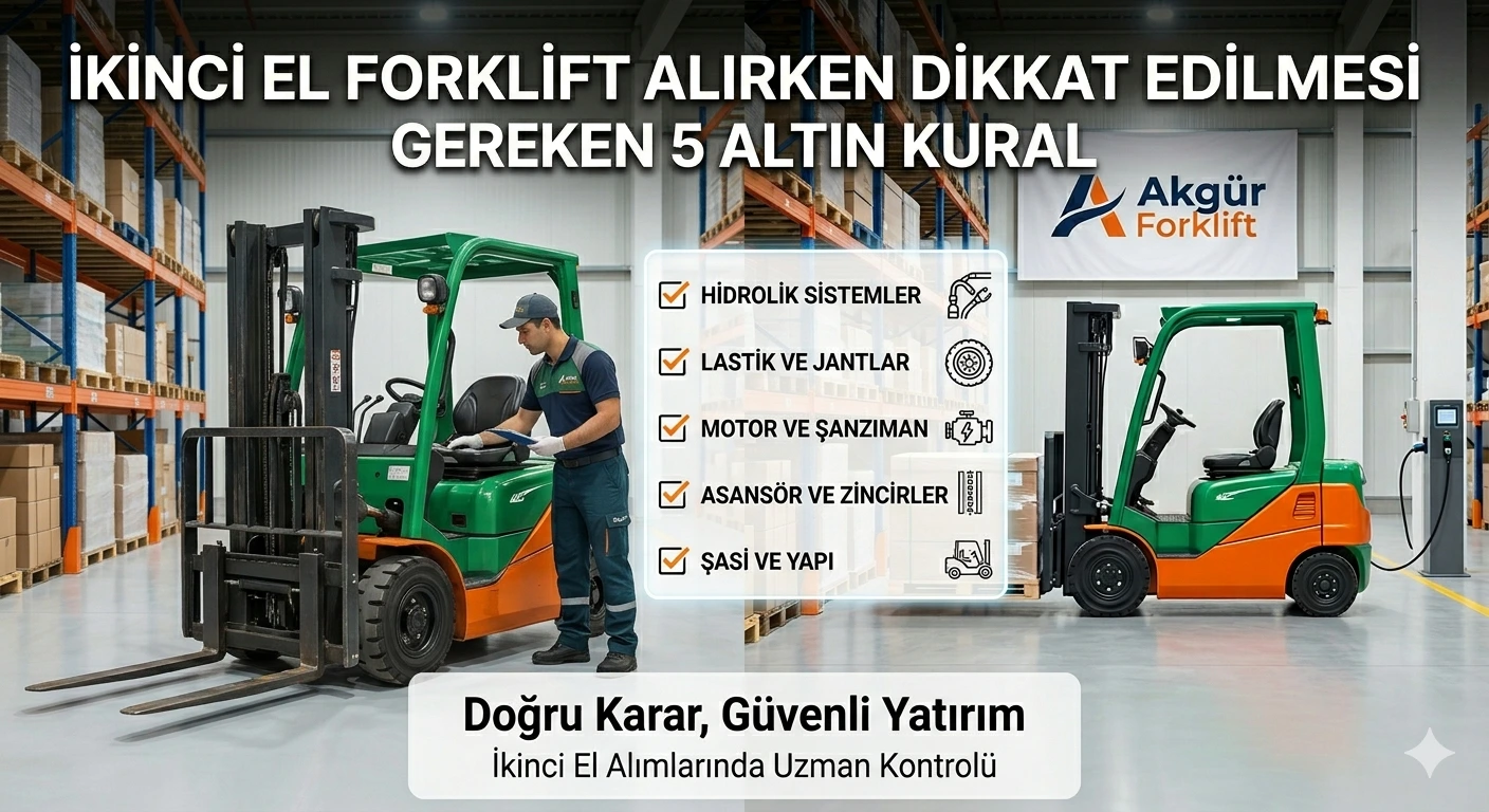 İkinci El Forklift Alırken Dikkat Edilmesi Gereken 5 Altın Kural